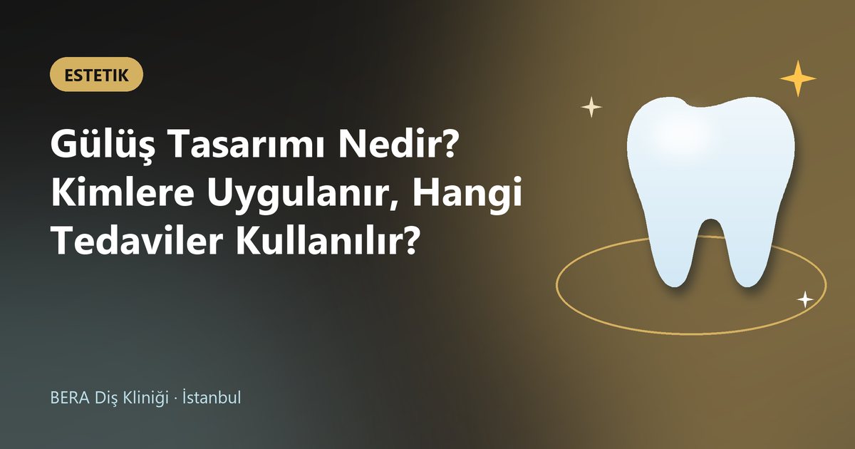 Gülüş Tasarımı Nedir? Kimlere Uygulanır, Hangi Tedaviler Kullanılır? – BERA Diş blog kapak görseli